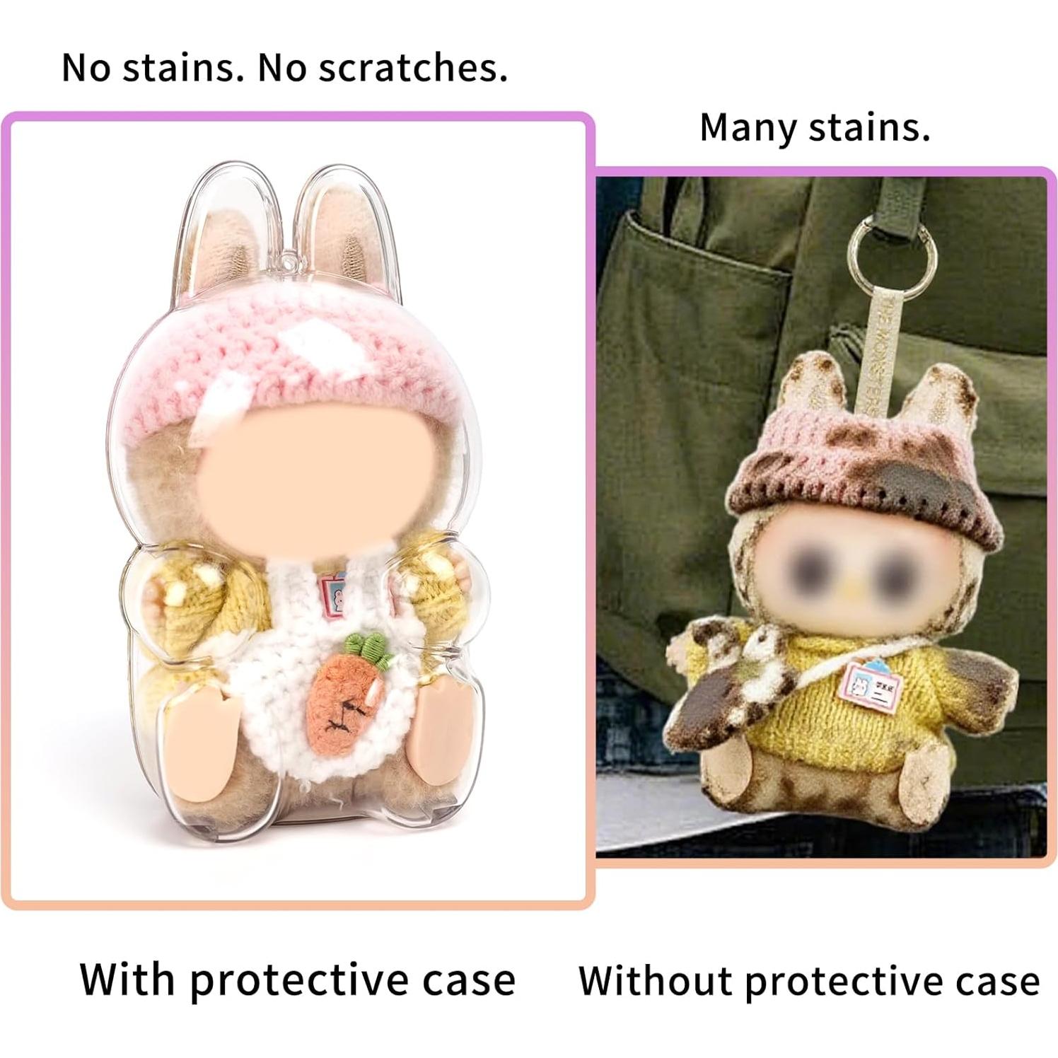 Caja de Exhibición Protectora LABUBU Acrílico 17 cm