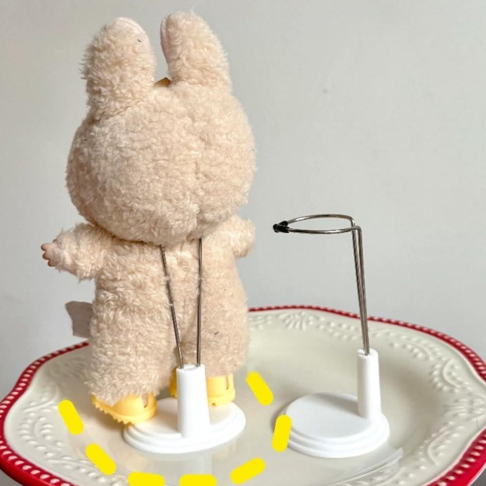 Soporte de exhibición ajustable Labubu 6 piezas 4-8 pulgadas