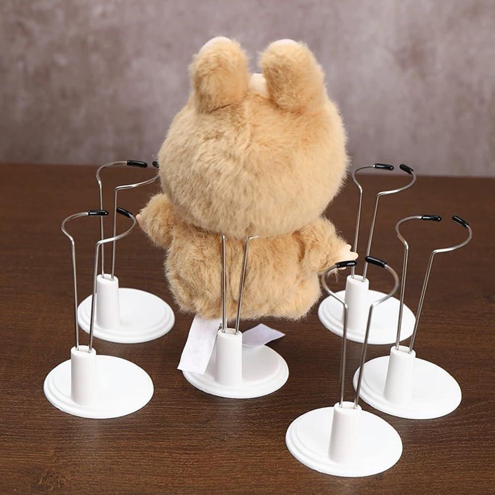 Soporte de exhibición ajustable Labubu 6 piezas 4-8 pulgadas