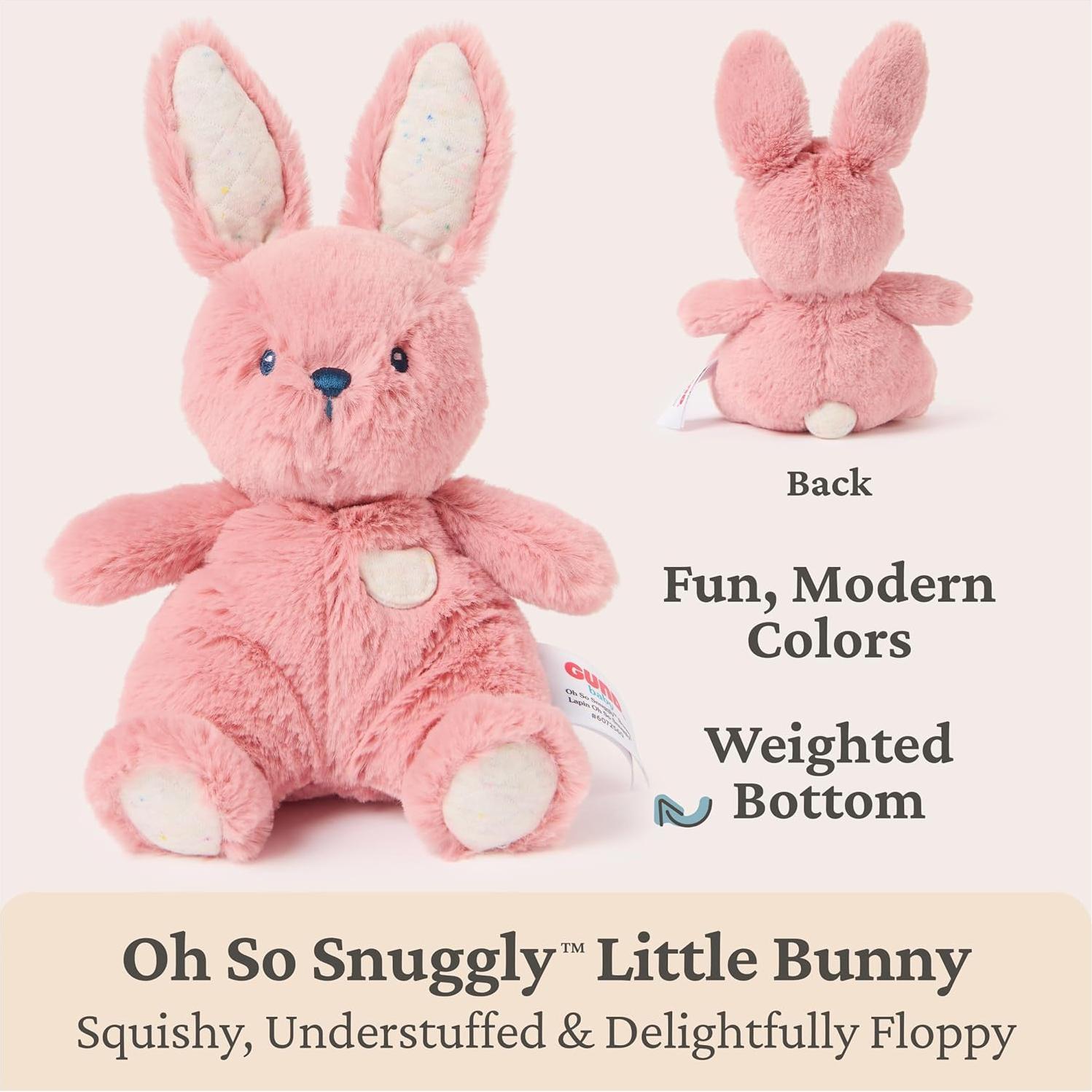 Conejo de Peluche GUND Baby Oh So Snuggly 17.78 cm Rosa