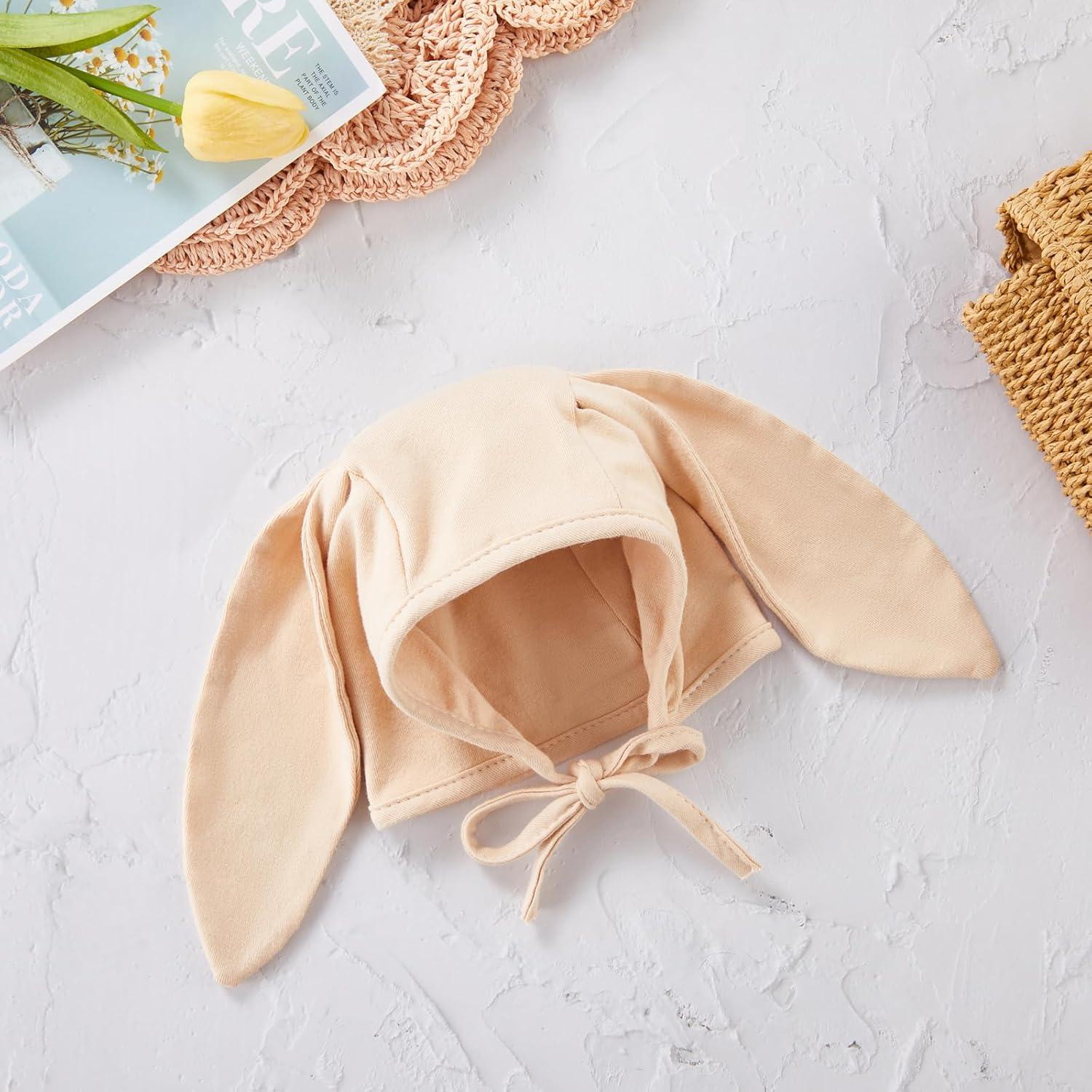 Gorro de Conejo para Bebé Merqwadd 0-6 Meses Algodón