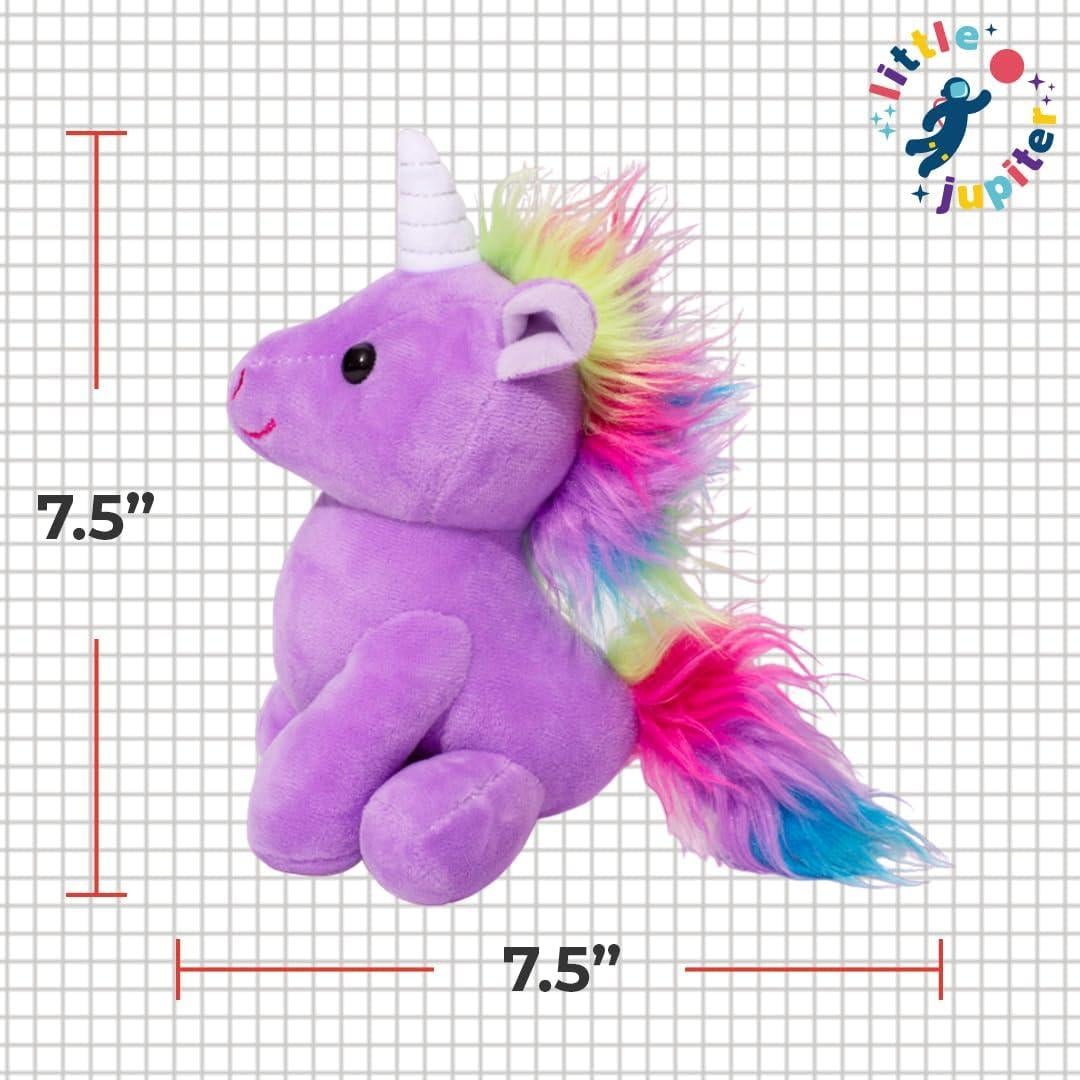 Unicornio de Peluche Pequeño Júpiter 19 cm Púrpura