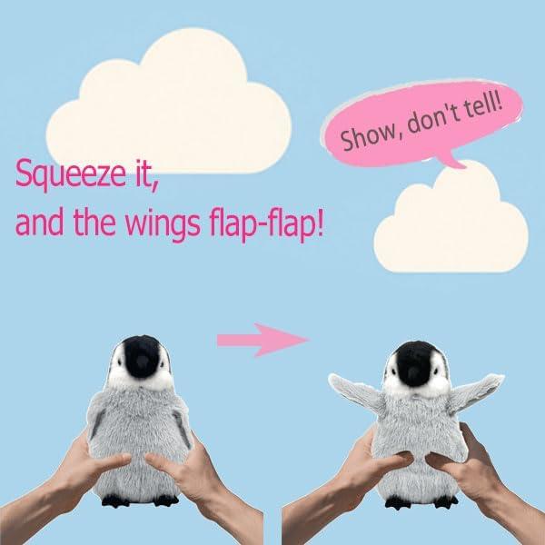 Pingüino de Peluche Interactivo FLUFFYFUN 25 cm - Alas que Aletean