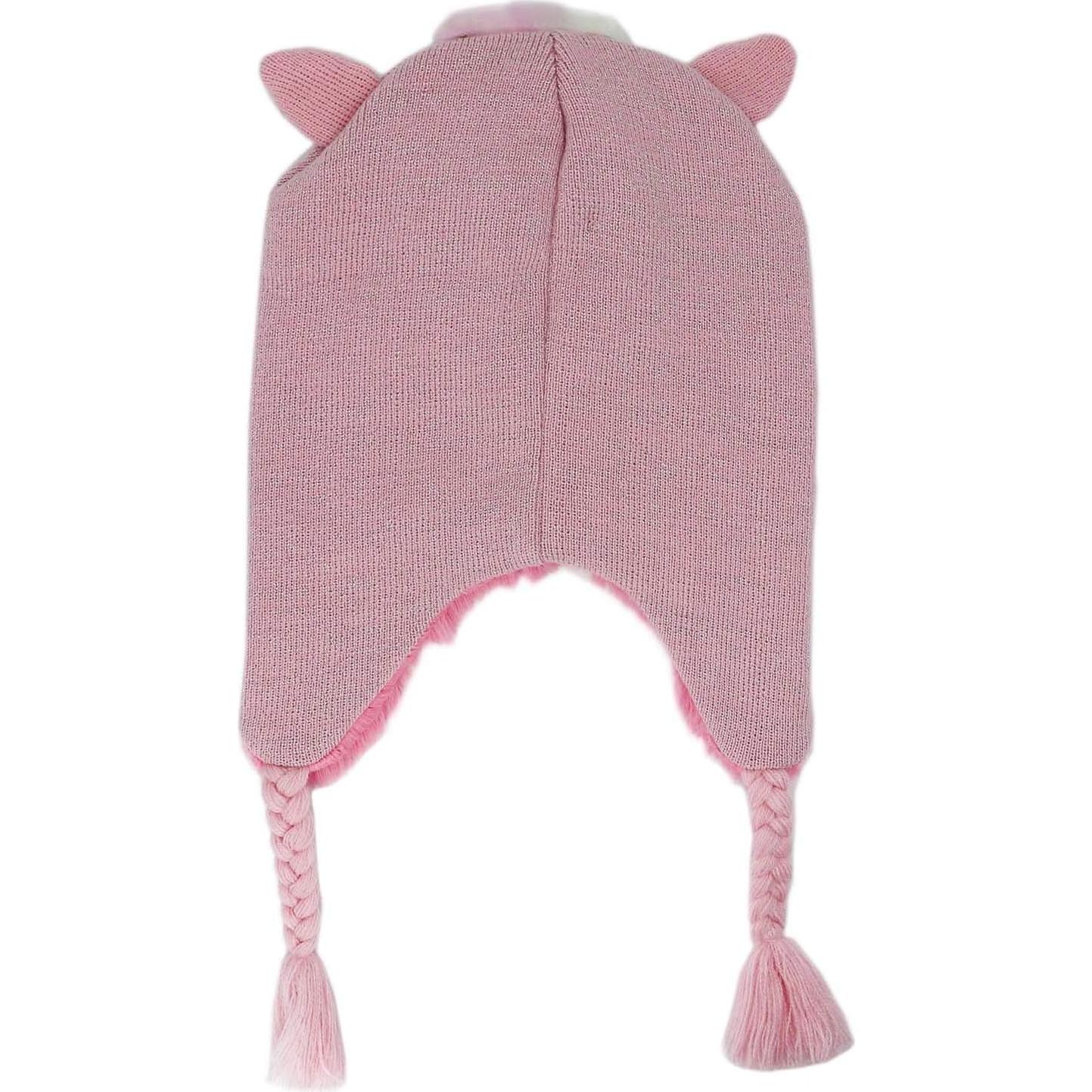 Gorro de Invierno para Niñas Unicornio Brillante Talla Única