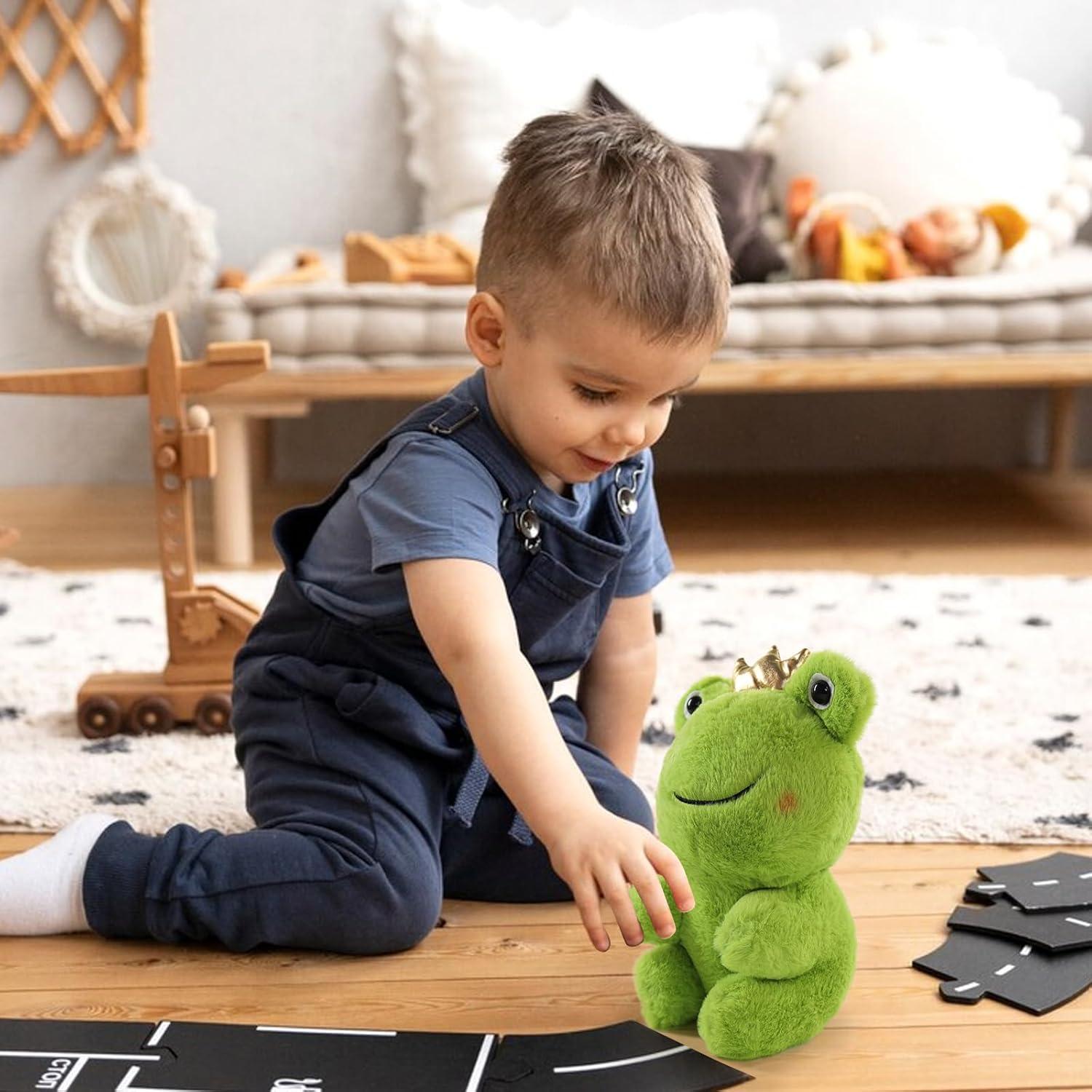 Rana de Peluche Sew Butiful 23 cm Suave Verde para Niños