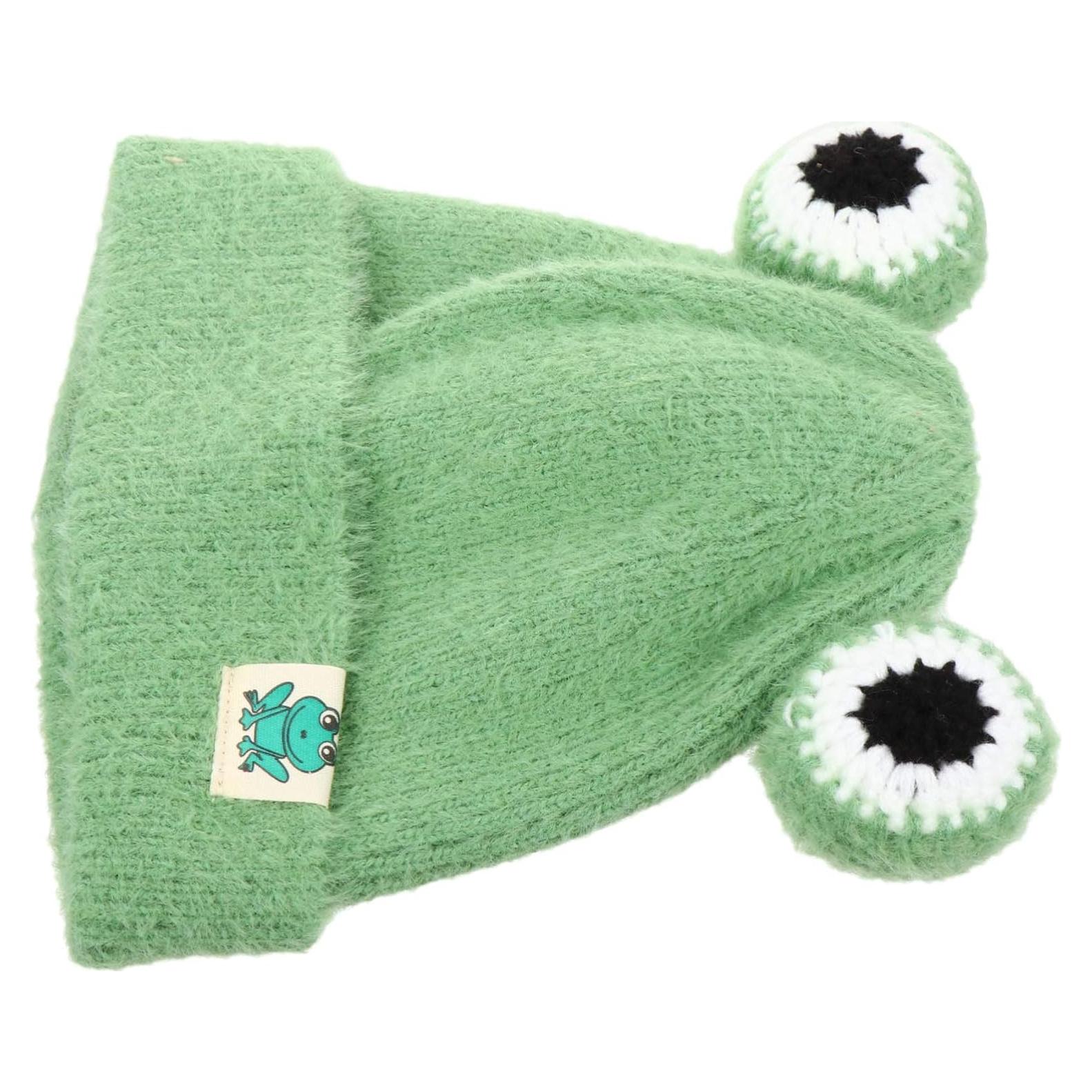 Gorro de Ganchillo ABOOFAN para Bebés Niñas - Invierno Verde