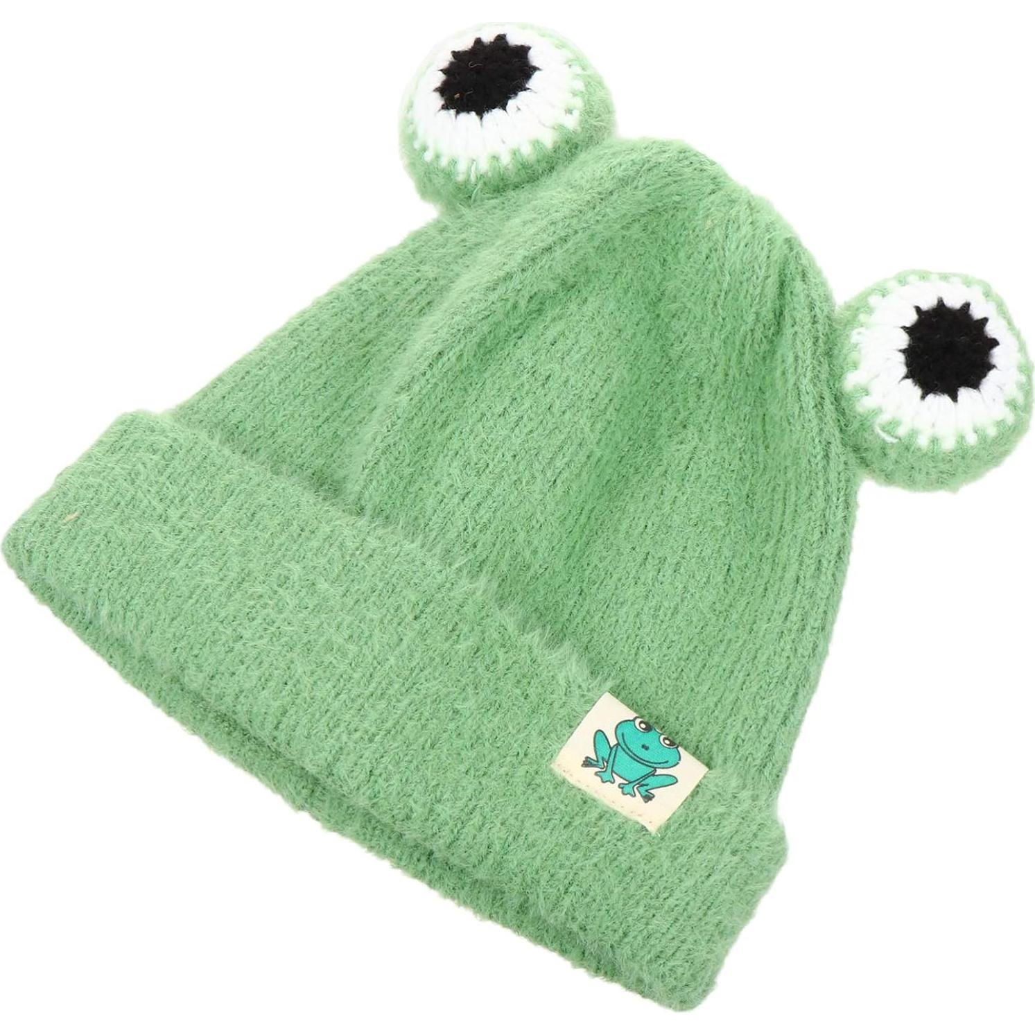 Gorro de Ganchillo ABOOFAN para Bebés Niñas - Invierno Verde