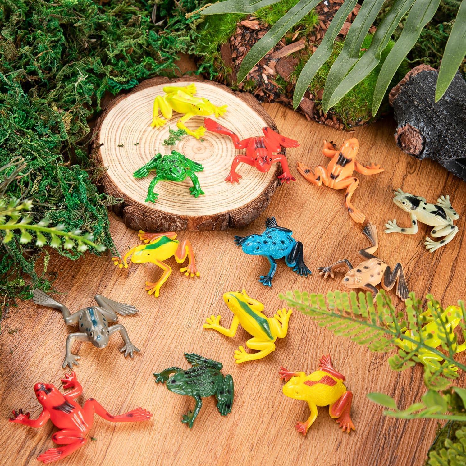Set de 36 Juguetes de Ranas de Plástico HTZNHXT para Niños