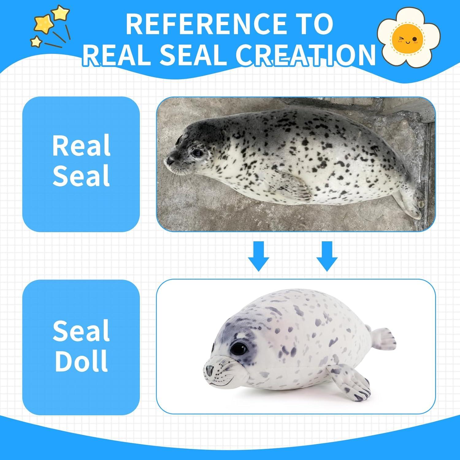 Peluches de foca Sew Butiful 30.48 cm para niños