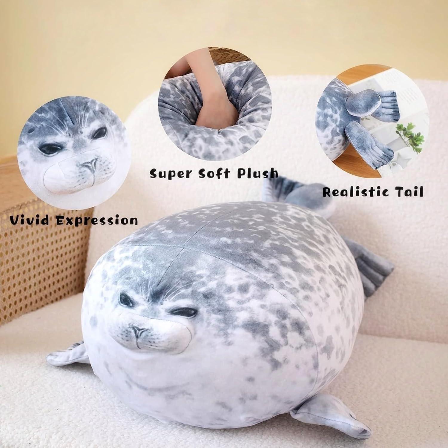 Almohada Foca Gorda LUXSIT 60.4 cm Suave y Abrazable