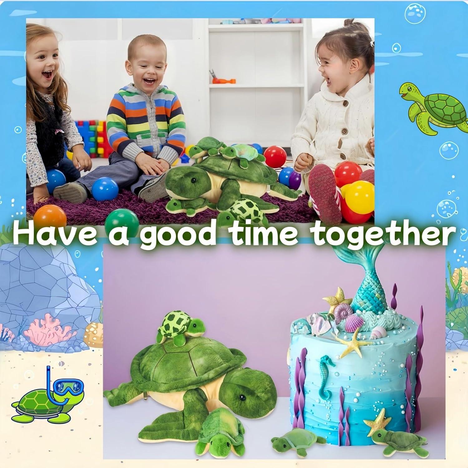 Juego de 5 Piezas Tortuga de Peluche Youthfuljive 30 cm