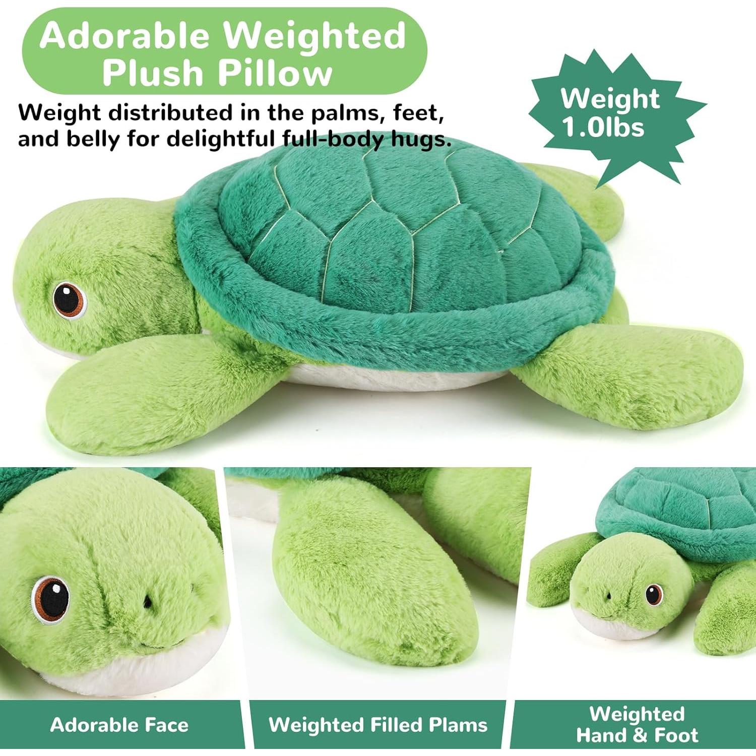 Peluche con peso Vaca Gnomantic 30.48 cm 0.4 kg para niños y adultos