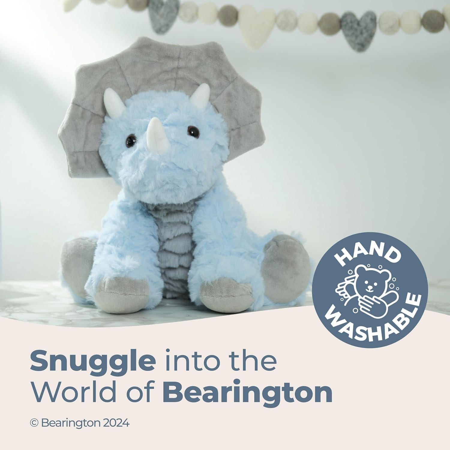 Peluche Dinosaurio Bearington Lil' Tracer 12.7 cm con Sonajero