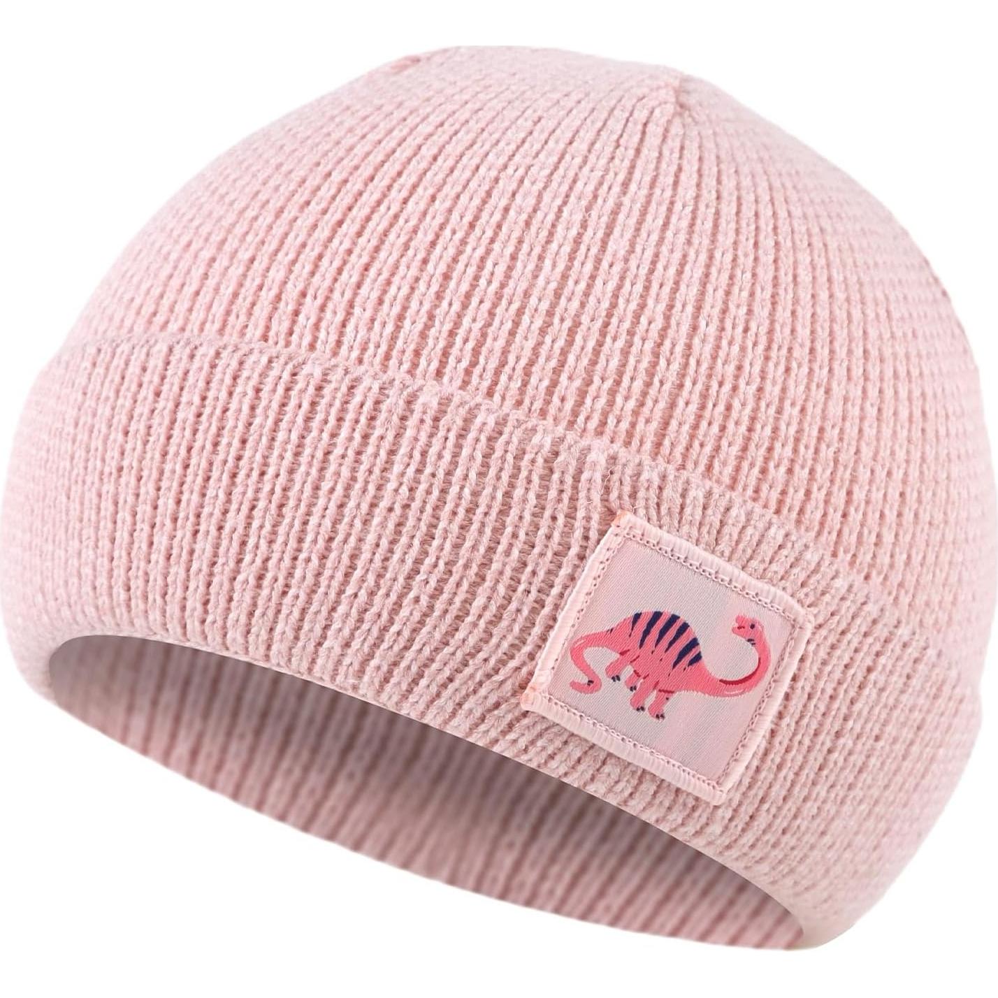 Gorro Beanie de Invierno MniJiza para Bebés 0-6 Meses Rosa