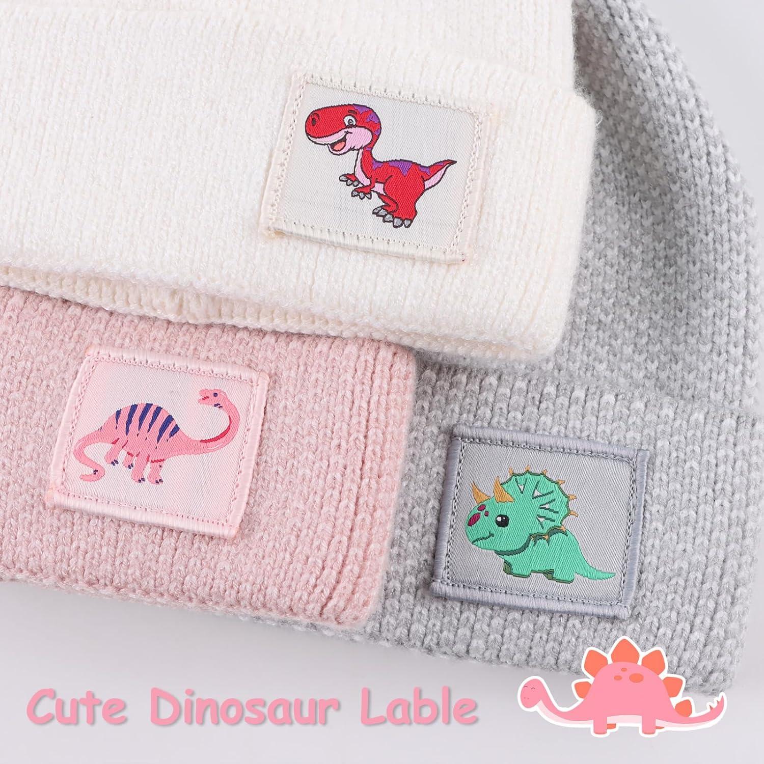 Gorro Beanie de Invierno MniJiza para Bebés 0-6 Meses Rosa