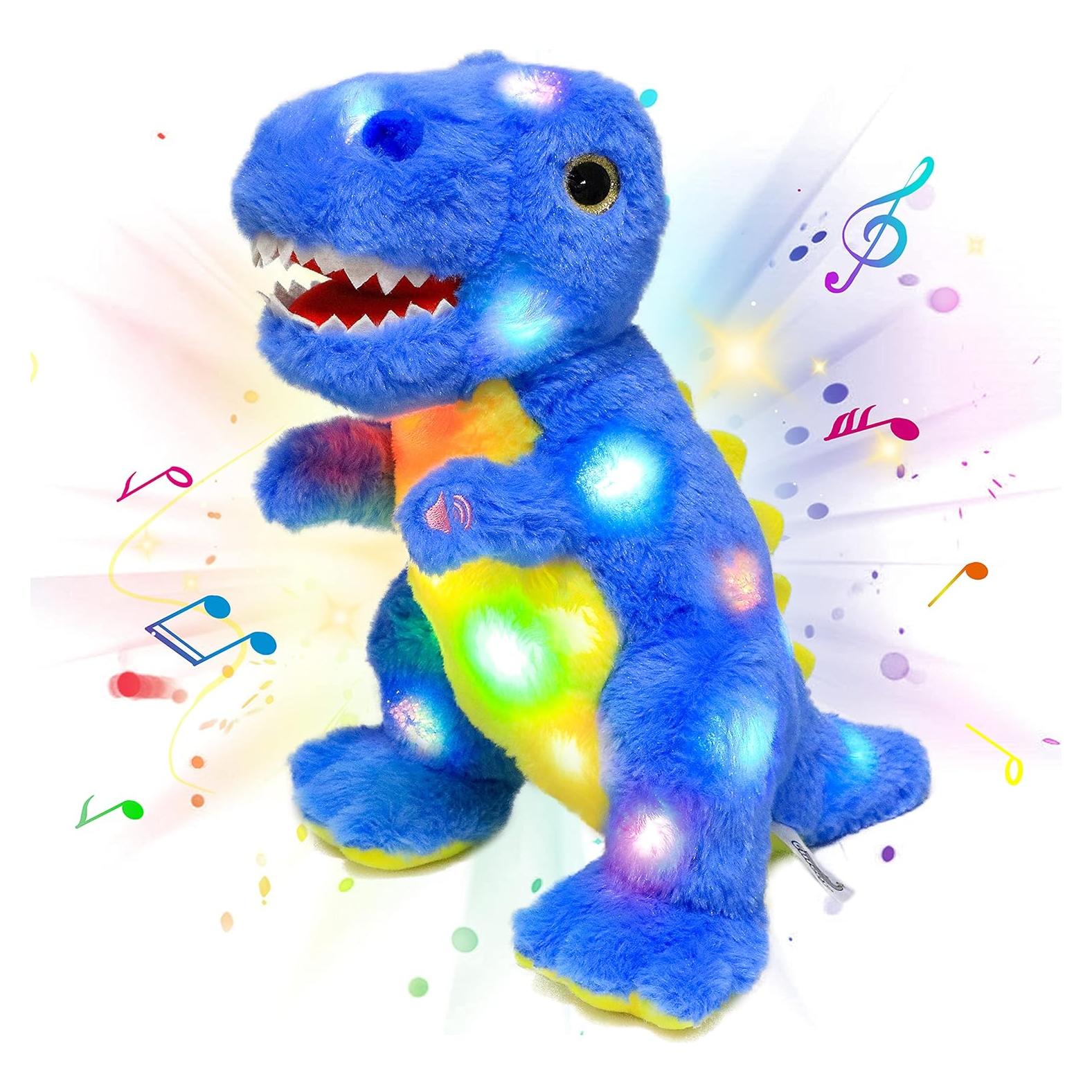 Dinosaurio de Peluche LED Musical Cuteoy T-Rex 30 cm