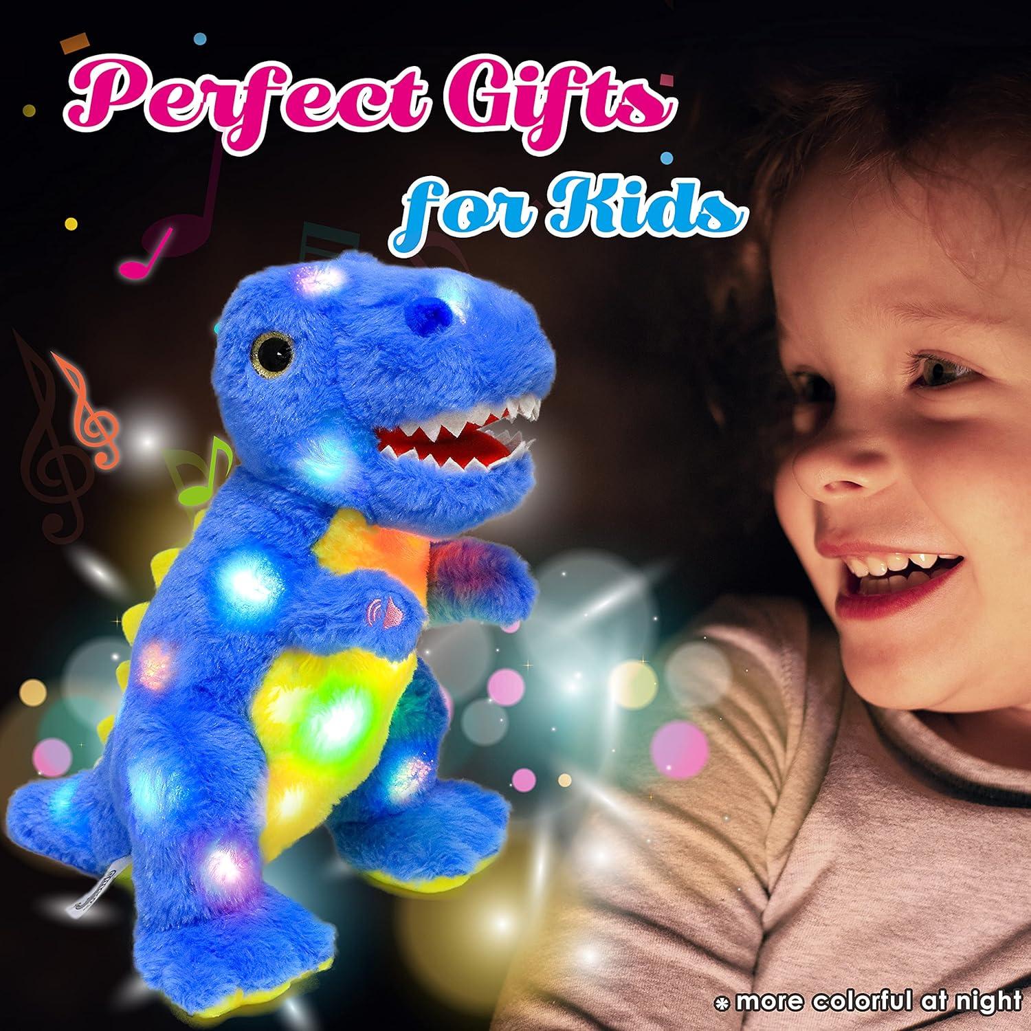 Dinosaurio de Peluche LED Musical Cuteoy T-Rex 30 cm