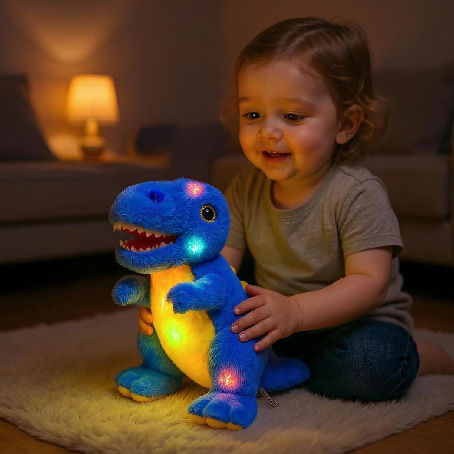 Dinosaurio de Peluche LED Musical Cuteoy T-Rex 30 cm