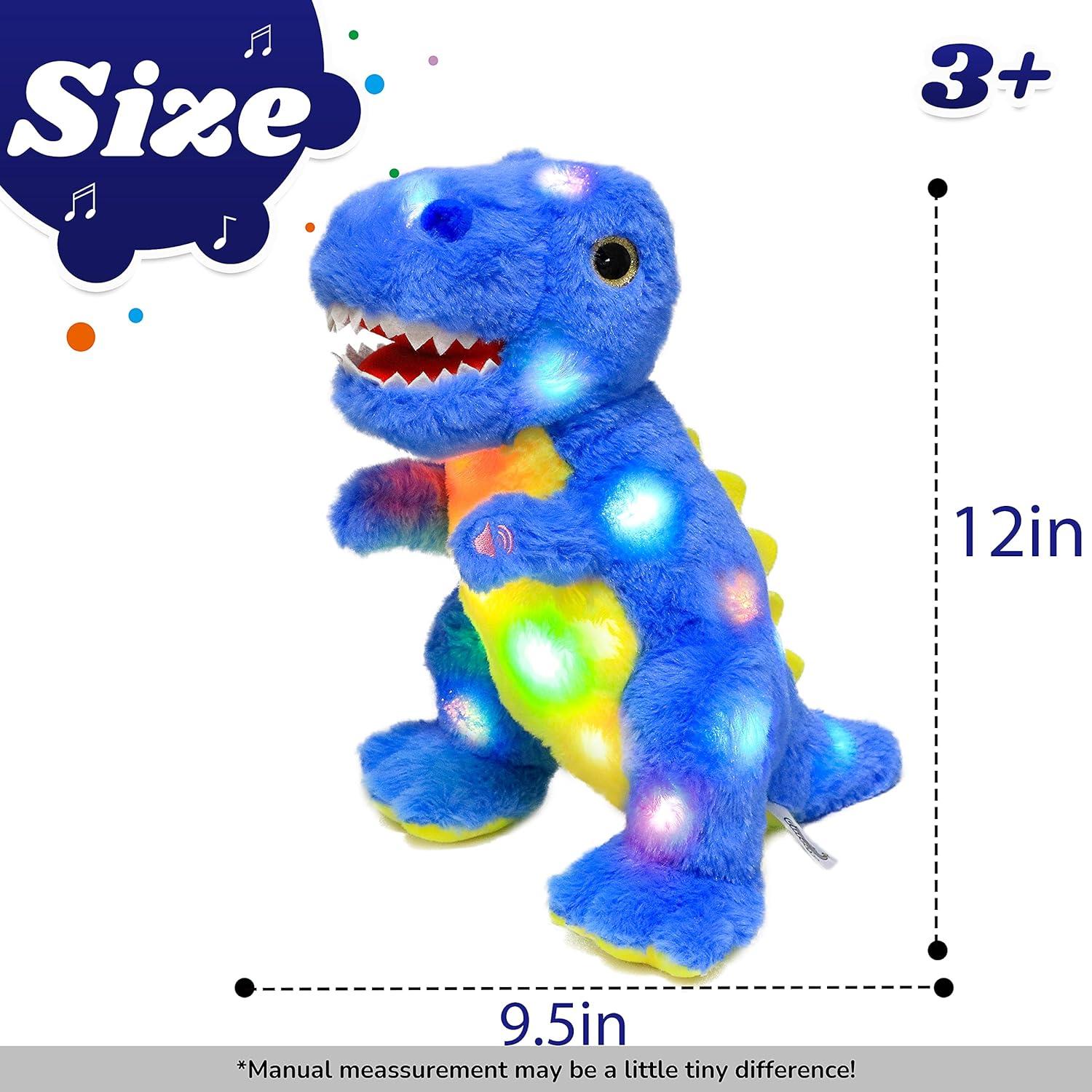 Dinosaurio de Peluche LED Musical Cuteoy T-Rex 30 cm