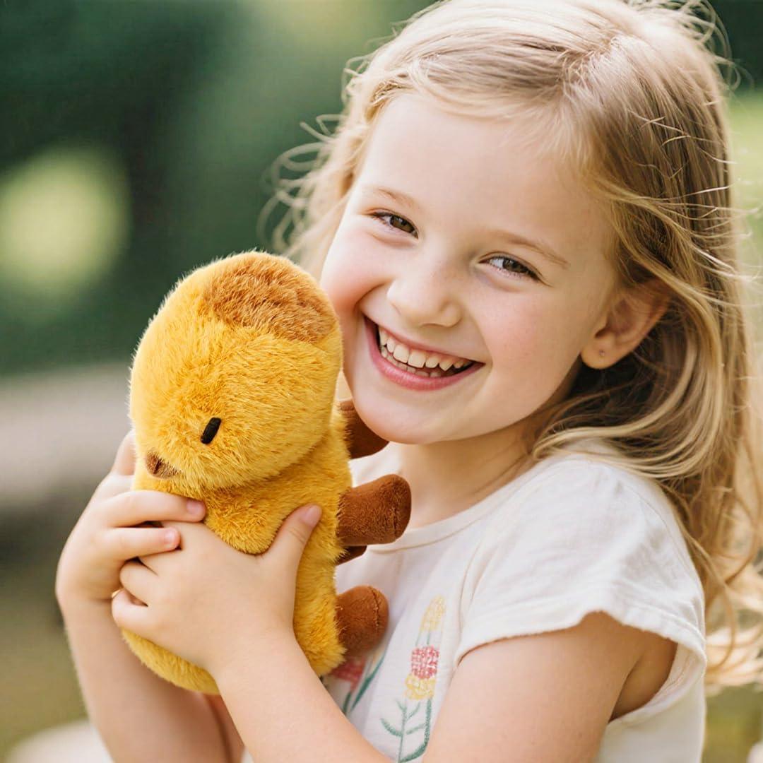 Mini Capibara de Peluche OUOZZZ - Suave y Realista 21.8 cm
