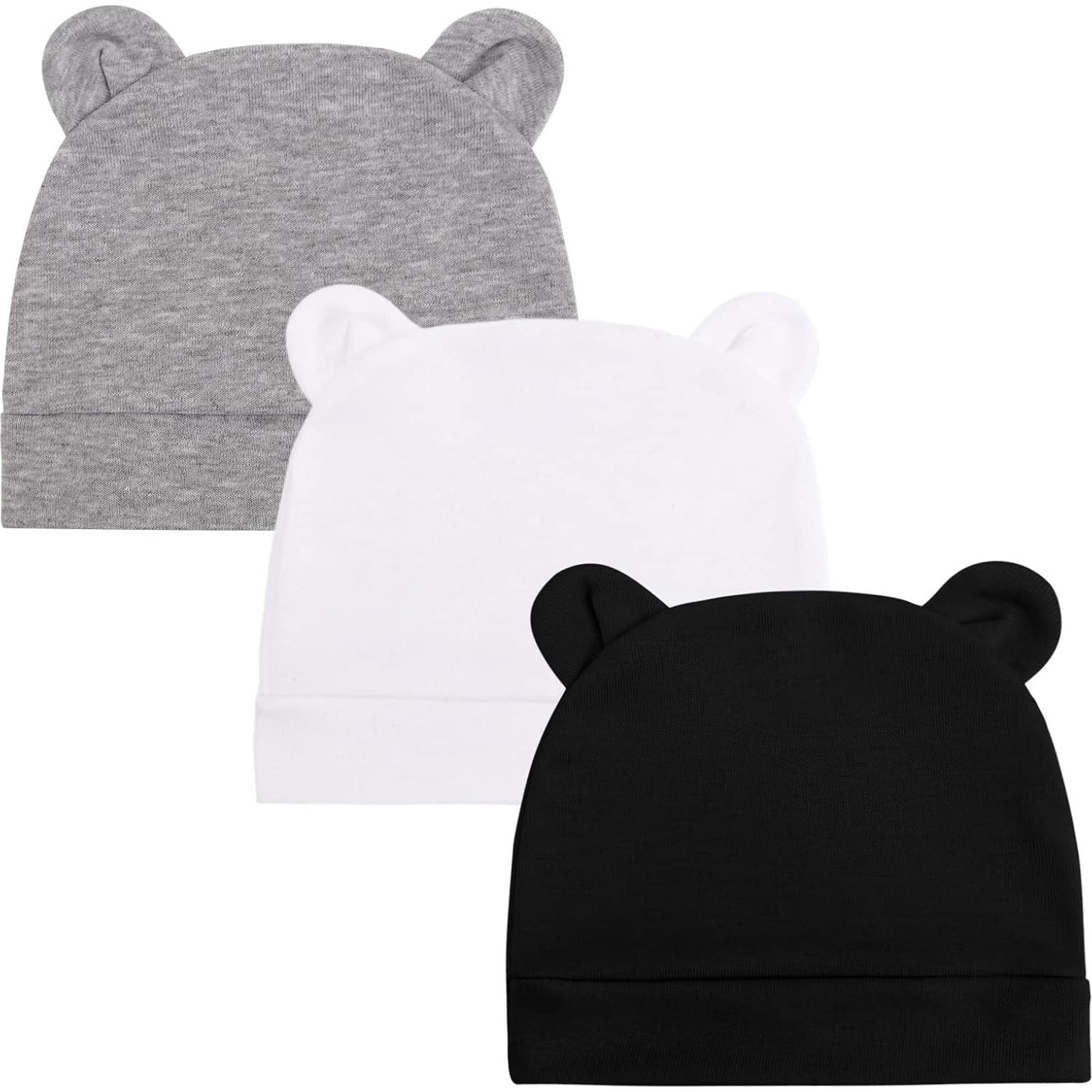 Conjunto Gorras y Manoplas BQUBO Bebés Algodón 0-6 Meses