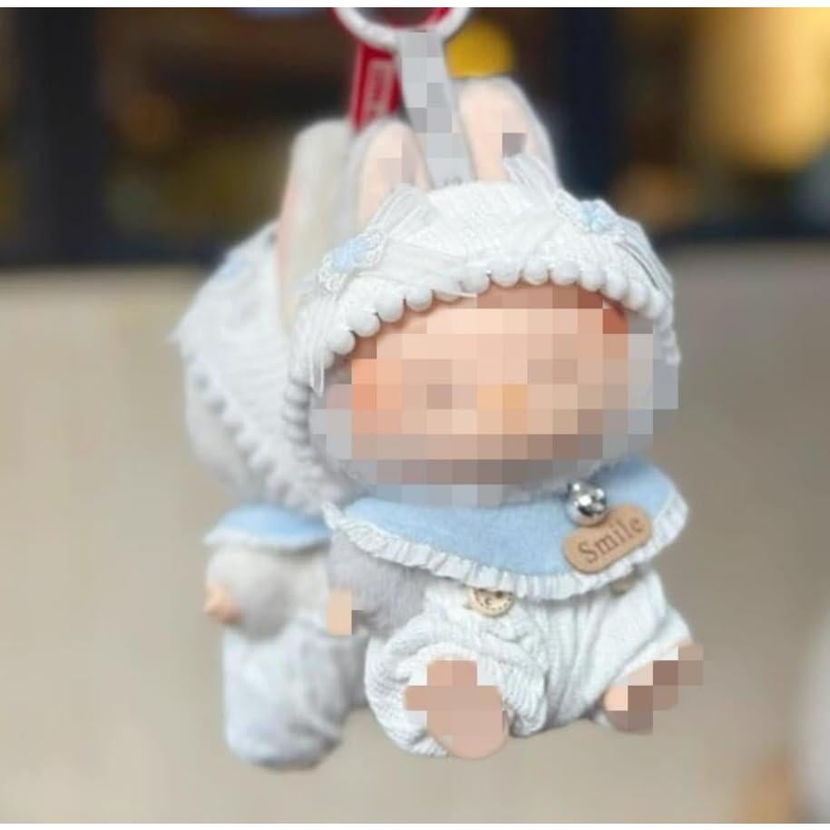 Conjunto de Ropa para Muñeca Labubu 4 Piezas con Diademas