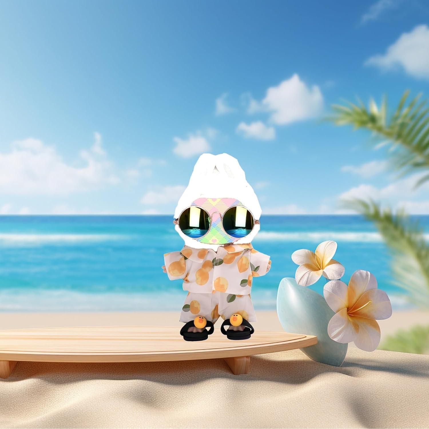 Conjunto de Traje de Playa Kawaii TOU-BEGUIN 5 Piezas 17 cm