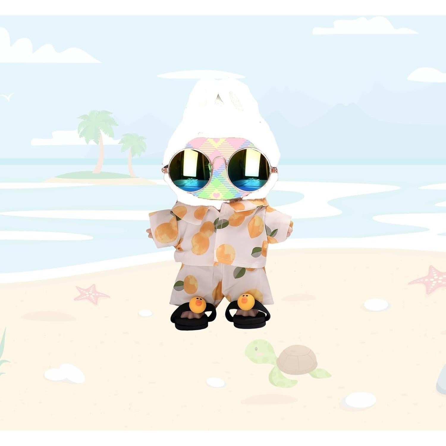 Conjunto de Traje de Playa Kawaii TOU-BEGUIN 5 Piezas 17 cm