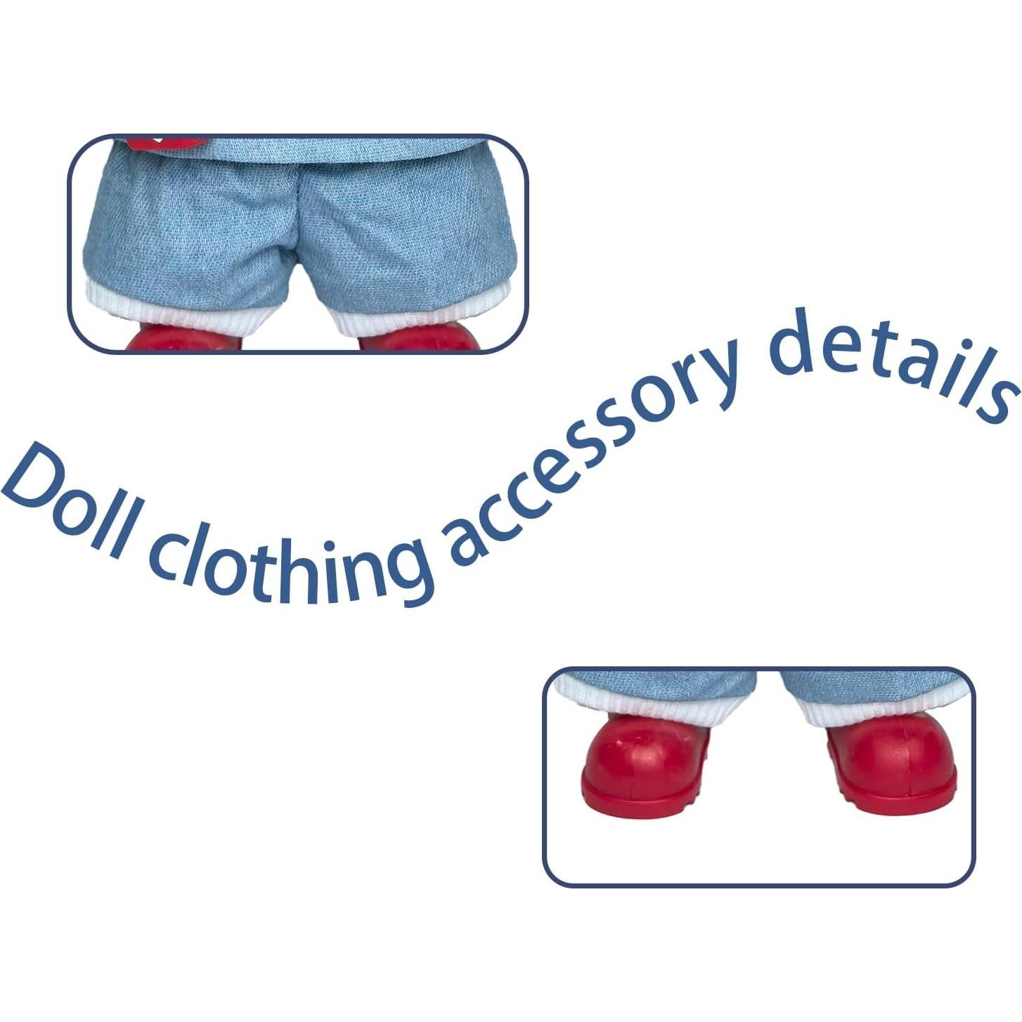 Conjunto de Ropa para Muñecas 17cm NAIWOXI Estilo K Accesorios