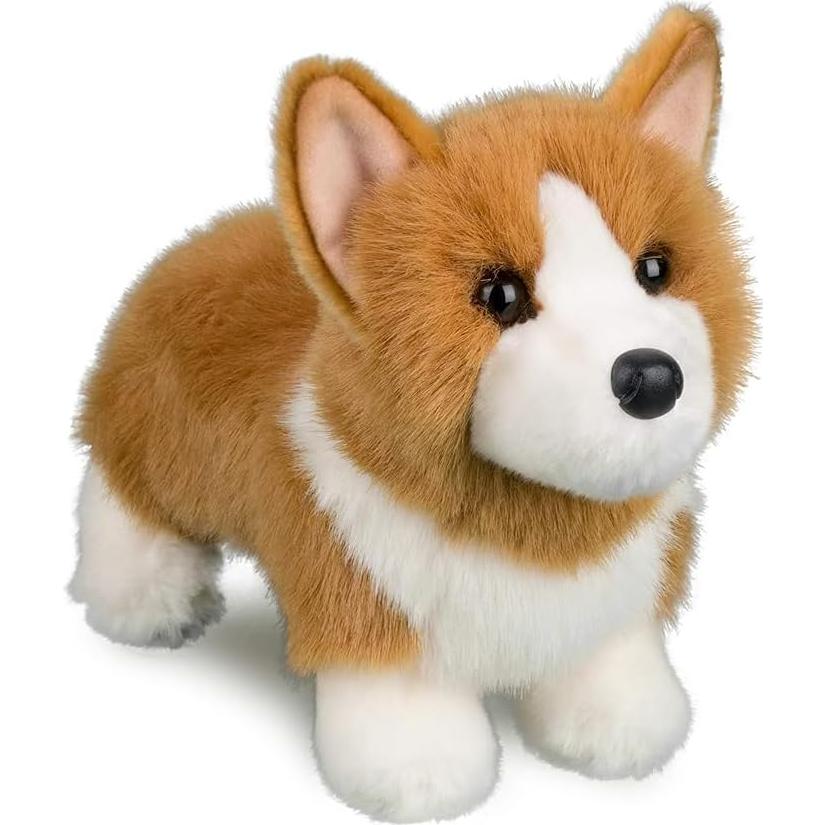 Peluche Corgi Louie Douglas 25 cm Suave y Realista