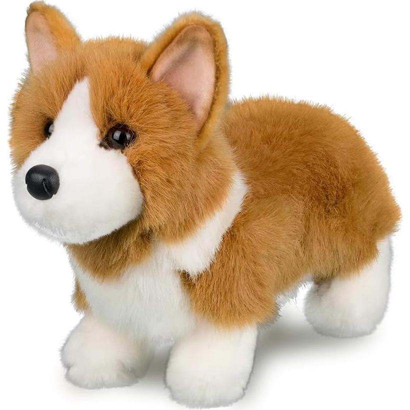 Peluche Corgi Louie Douglas 25 cm Suave y Realista