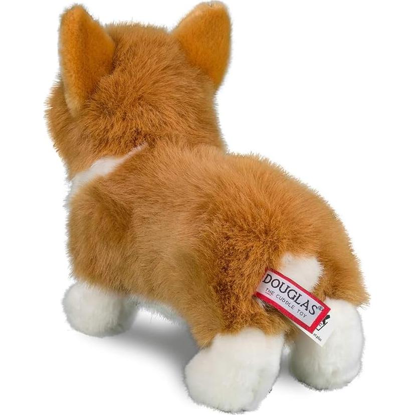 Peluche Corgi Louie Douglas 25 cm Suave y Realista