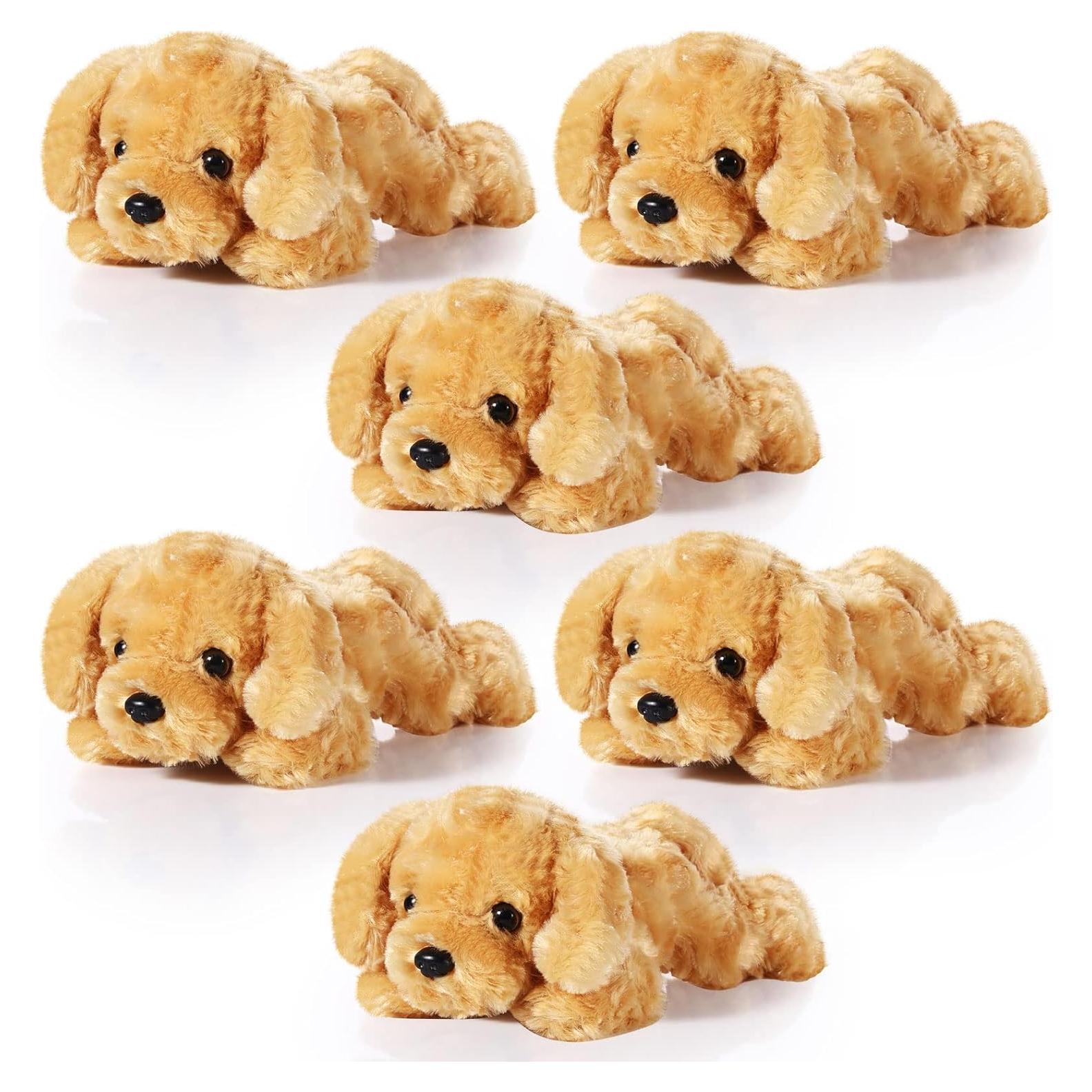 Conjunto 6 Juguetes de Peluche Perro Harrycle 20 cm Suaves