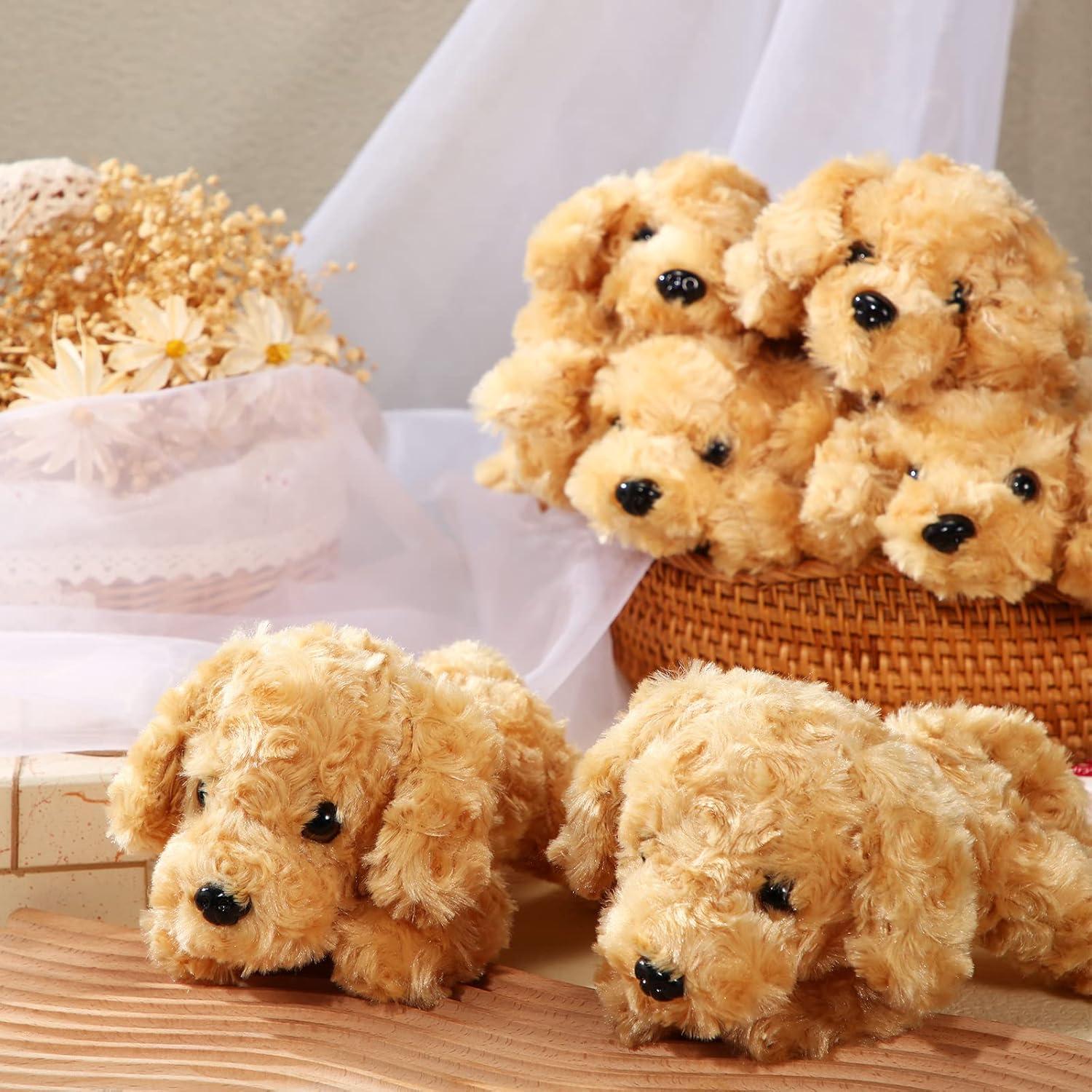 Conjunto 6 Juguetes de Peluche Perro Harrycle 20 cm Suaves