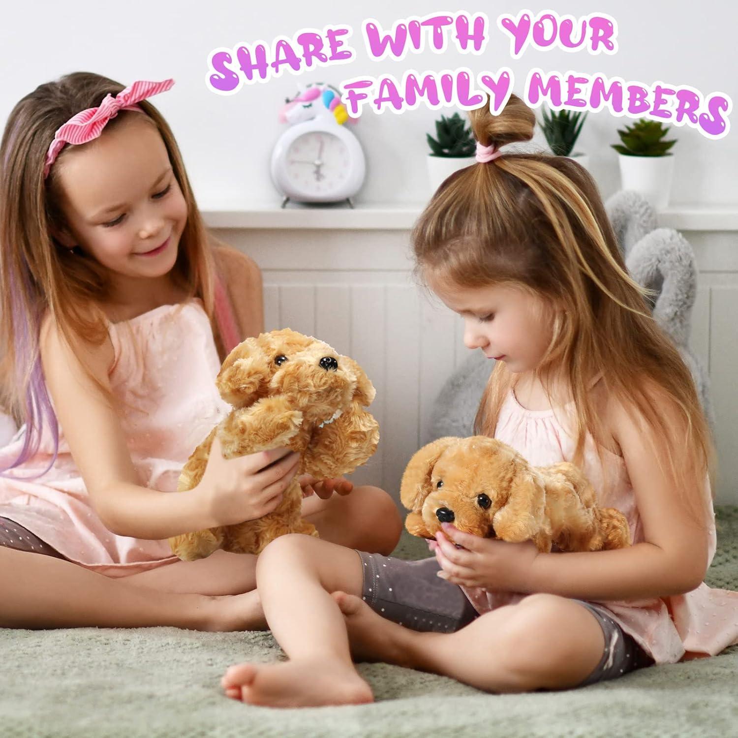 Conjunto 6 Juguetes de Peluche Perro Harrycle 20 cm Suaves