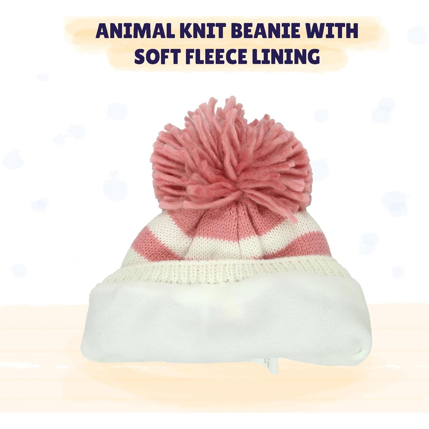 Gorro de Tejer para Niños Yankee Toybox - Animal Rosa