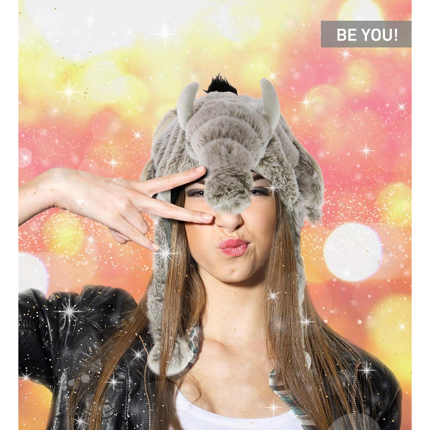 Sombrero de Peluche Elefante Gris DolliBu - Talla Única