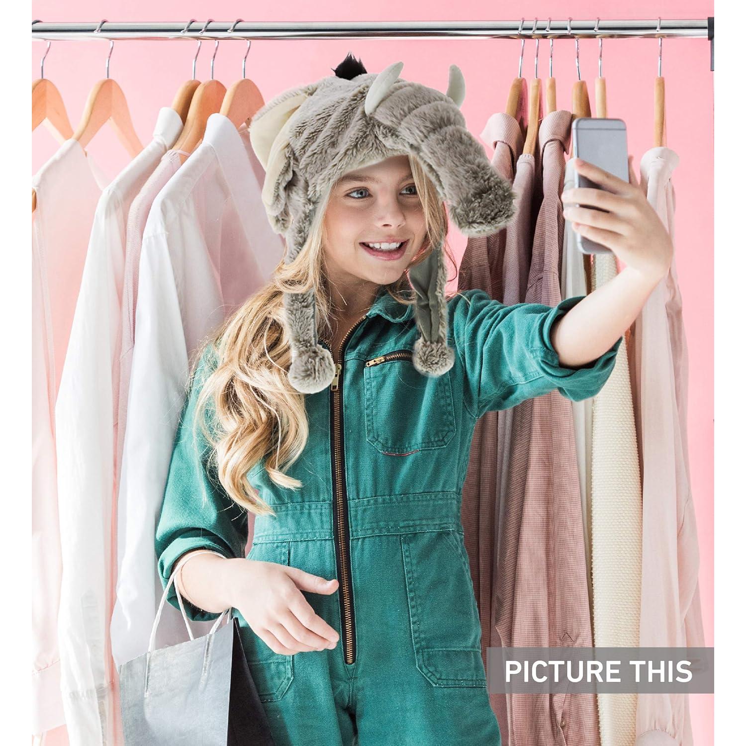 Sombrero de Peluche Elefante Gris DolliBu - Talla Única