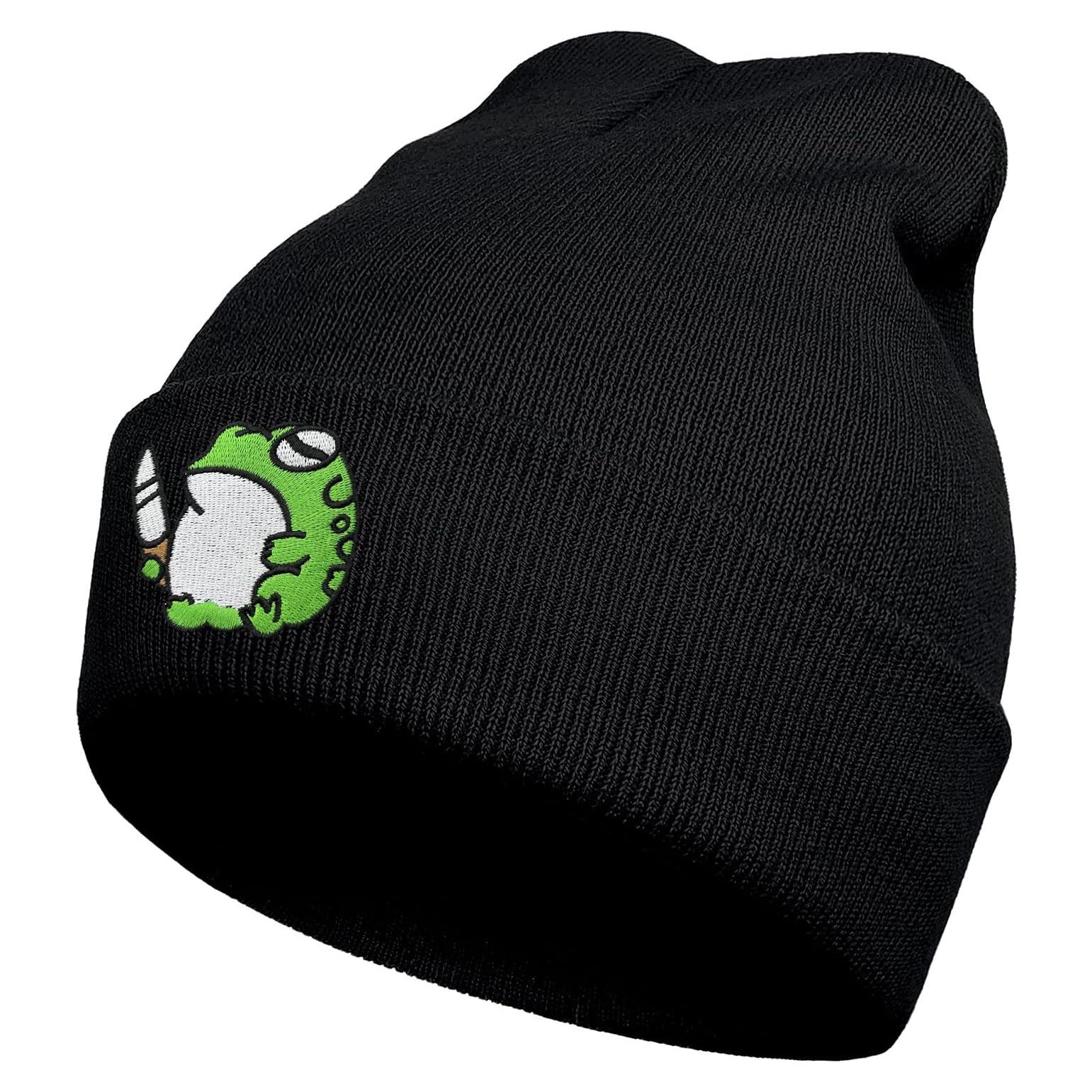 Gorro Tejido Unisex Kawaii Rana Gótico - Regalo Divertido
