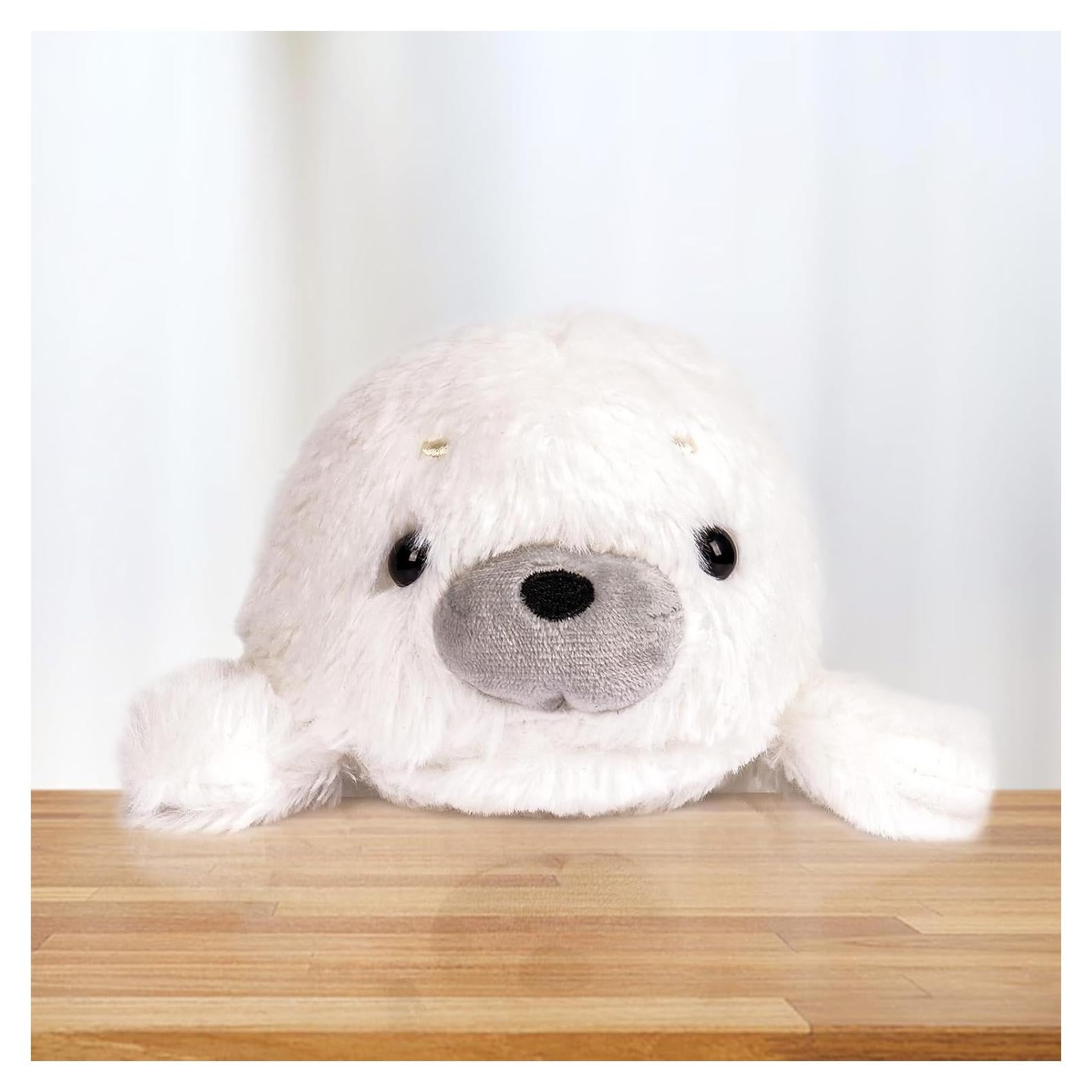 Foca Blanca de Peluche CWZY 19.8 cm Soporte para Postura
