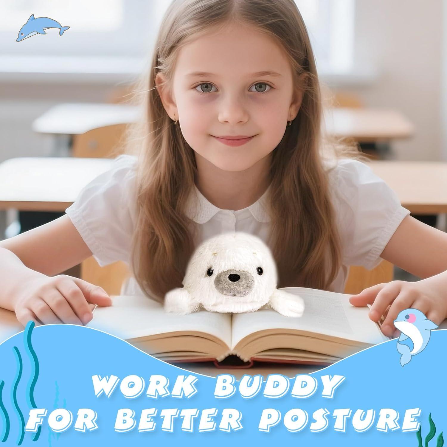 Foca Blanca de Peluche CWZY 19.8 cm Soporte para Postura