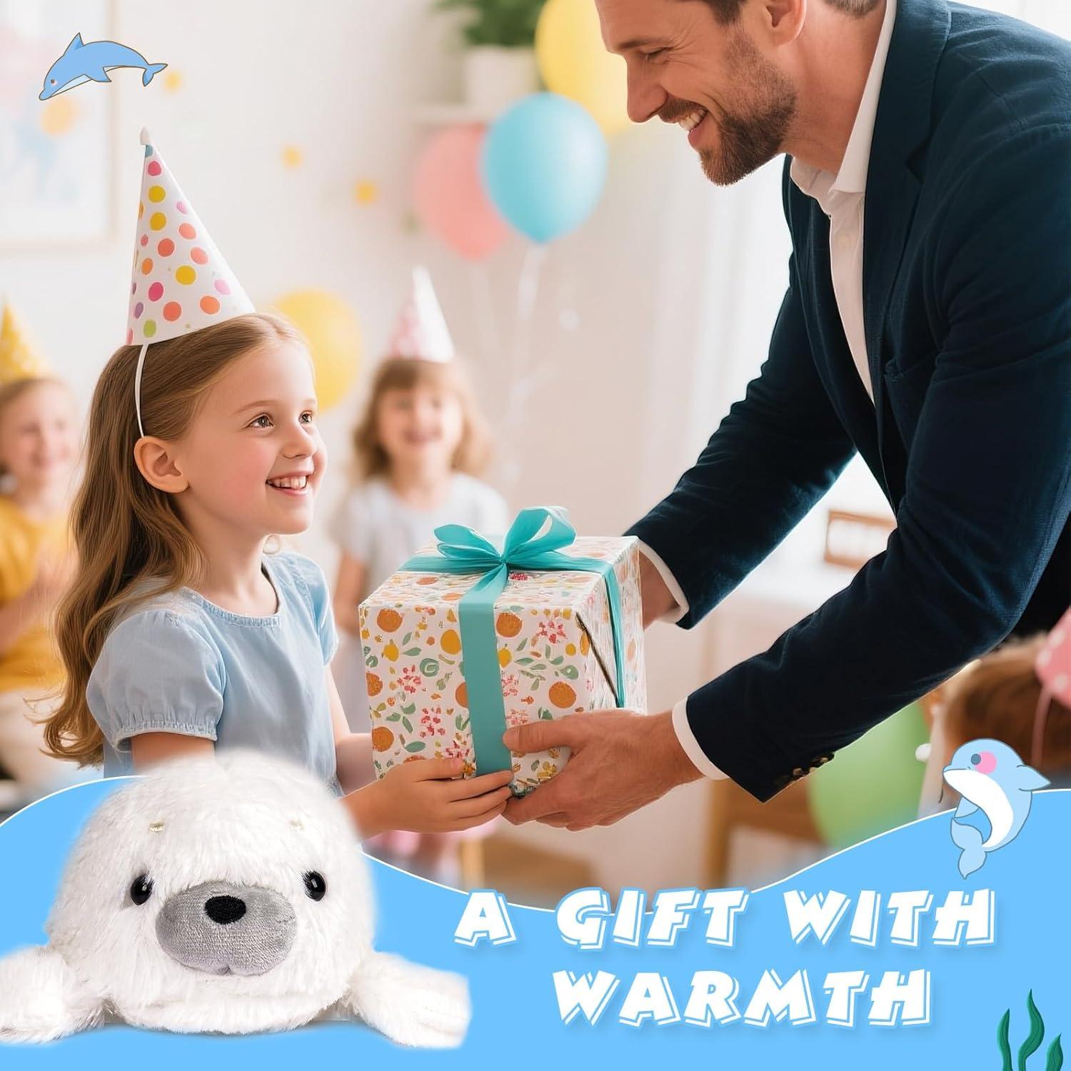 Foca Blanca de Peluche CWZY 19.8 cm Soporte para Postura