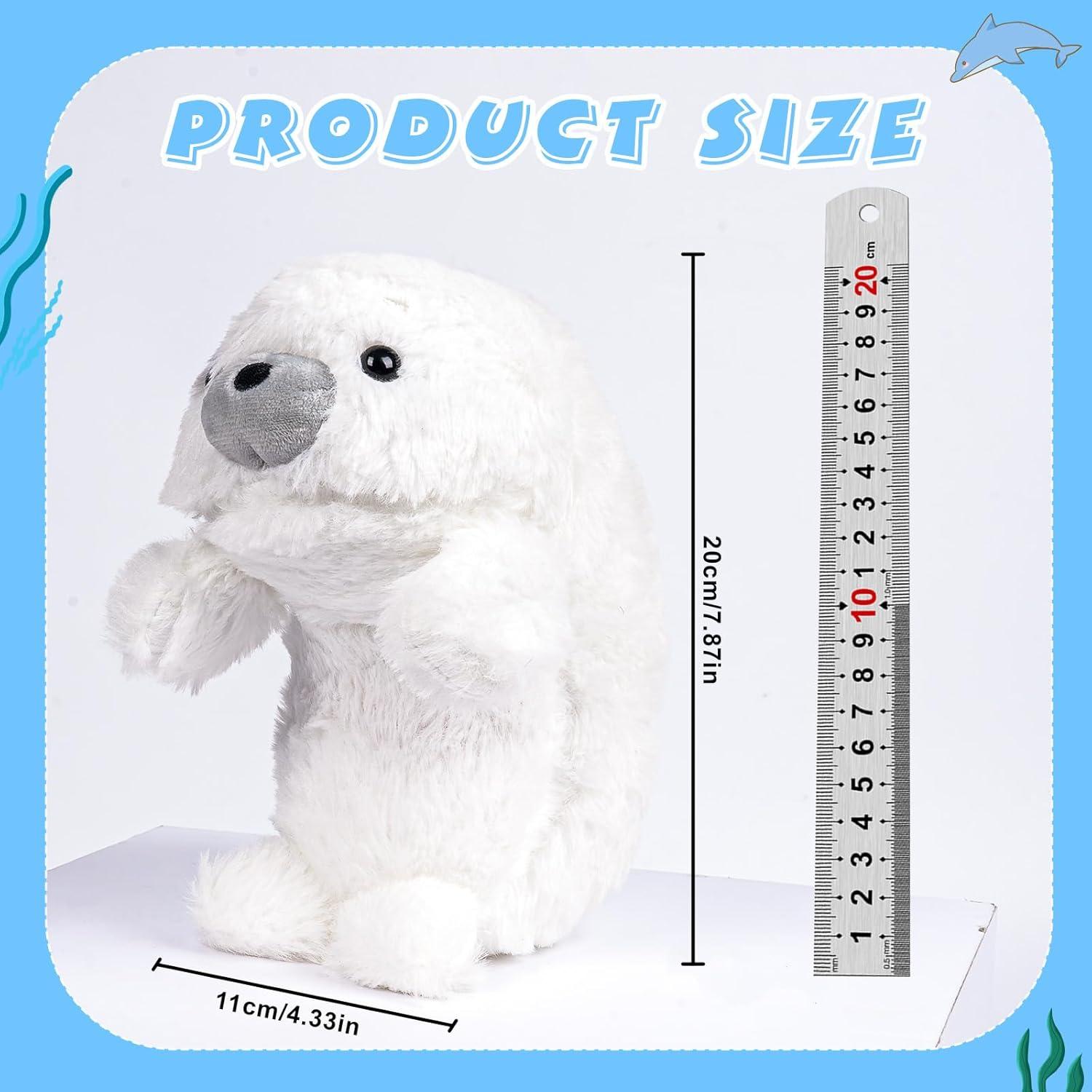 Foca Blanca de Peluche CWZY 19.8 cm Soporte para Postura