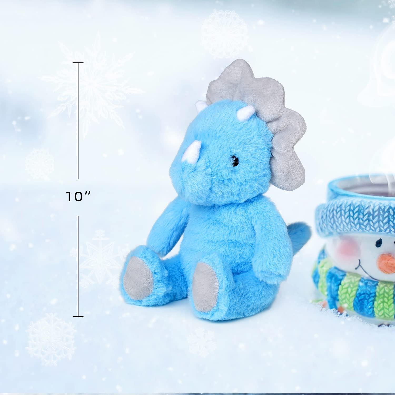 Juguete de Peluche Triceratops Azul VANLINNY 22.86 cm Suave