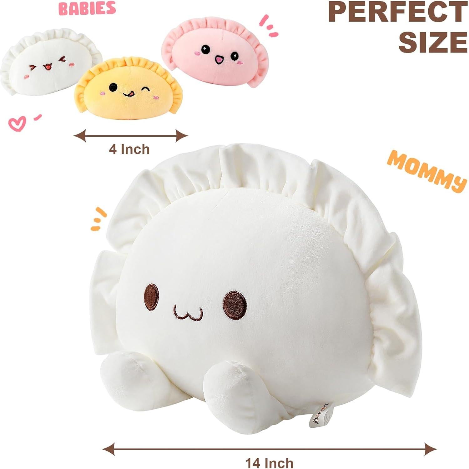 Cojín de Peluche Ditucu Mamá 35.56 cm con 3 Pequeños 10.16 cm