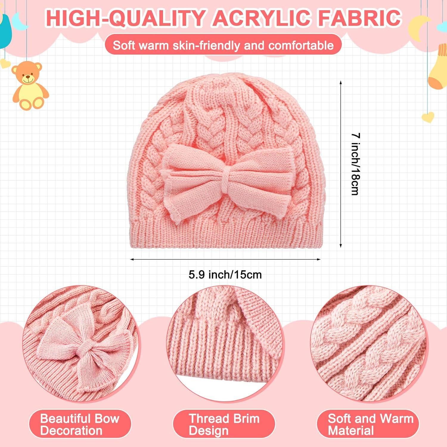 Set de Gorro y Guantes Satinior 3 Piezas para Niños 0-6 Años