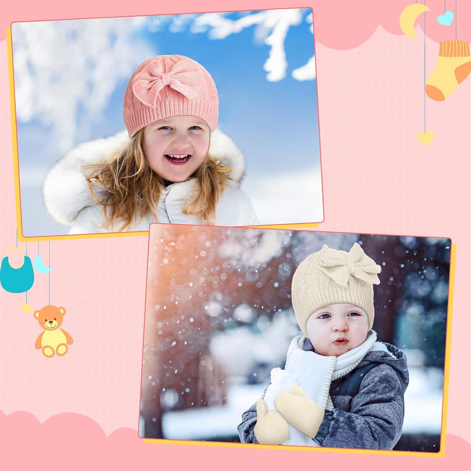 Set de Gorro y Guantes Satinior 3 Piezas para Niños 0-6 Años