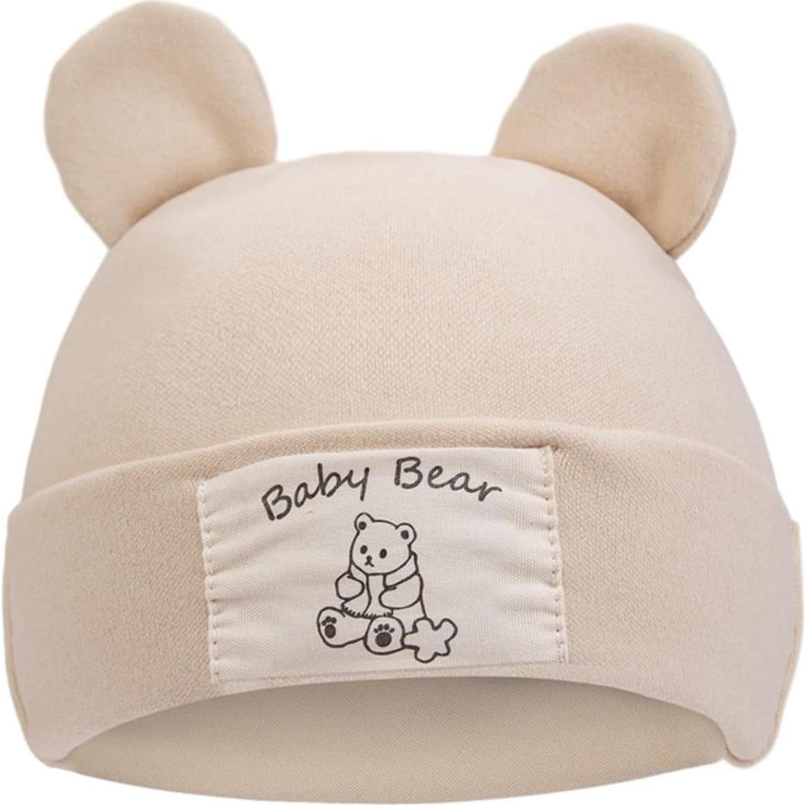 Gorro de Oso KIDOCHEESE para Bebé Niña - 3 Colores Suaves