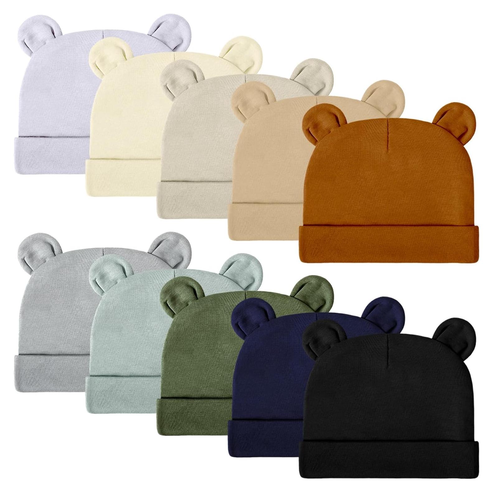 Gorros para Bebé Recién Nacido Toulite 10 Pcs Algodón 0-6 Meses