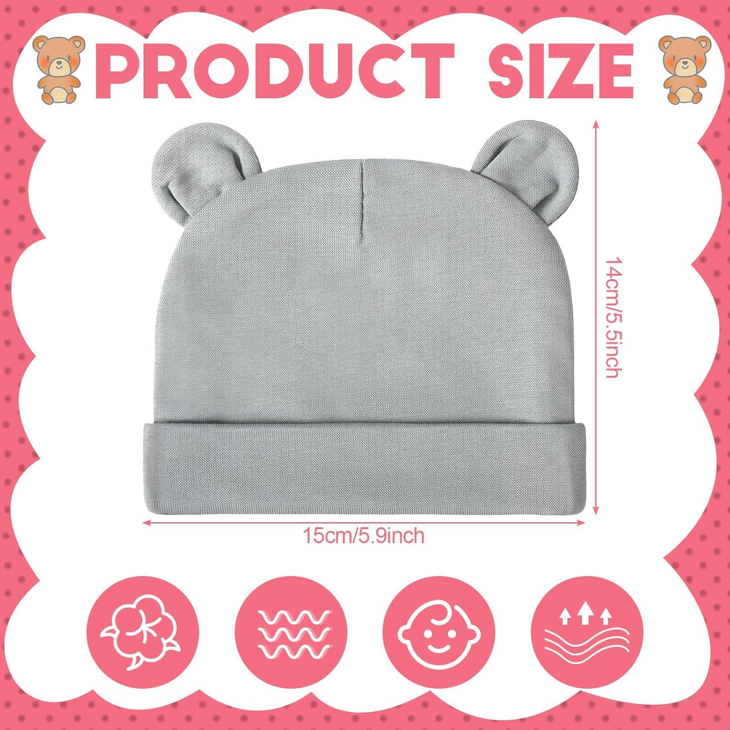 Gorros para Bebé Recién Nacido Toulite 10 Pcs Algodón 0-6 Meses